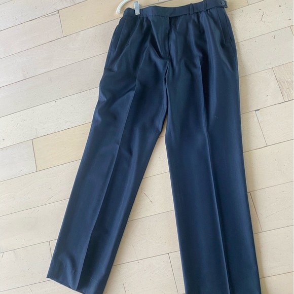 Armani Collezioni Classic Tailored Navy Pantsuit - Picture 5 of 12